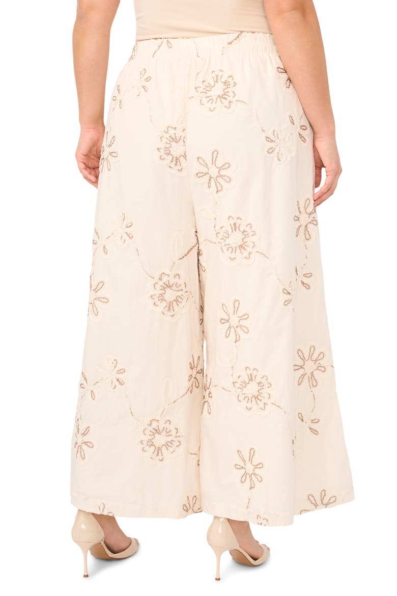 Elastic Waist Wide Leg Crop Pants, Alternate, color, NEW IVORY
