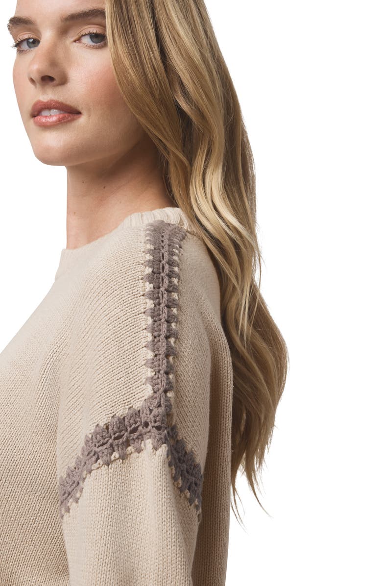 Splendid Greyson Relaxed Sweater, Alternate, color, Camel/ Cedar Brown