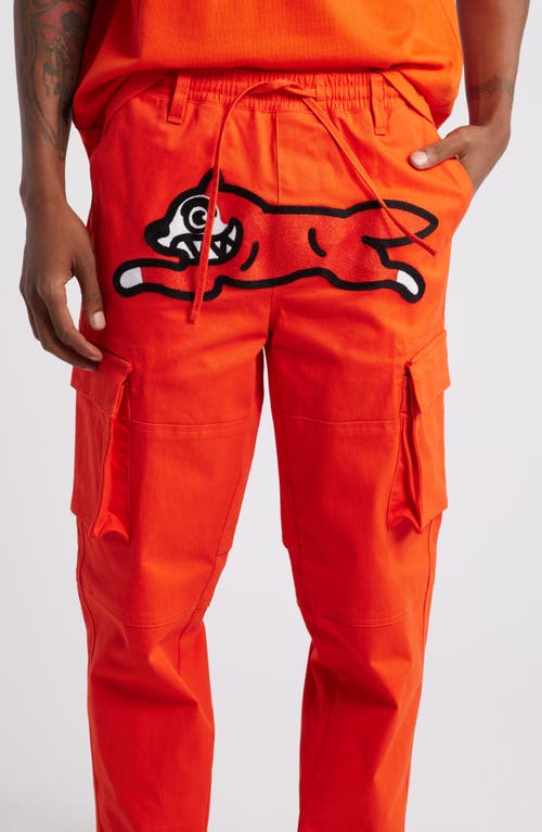Icecream Runner Cotton Cargo Pants In Red