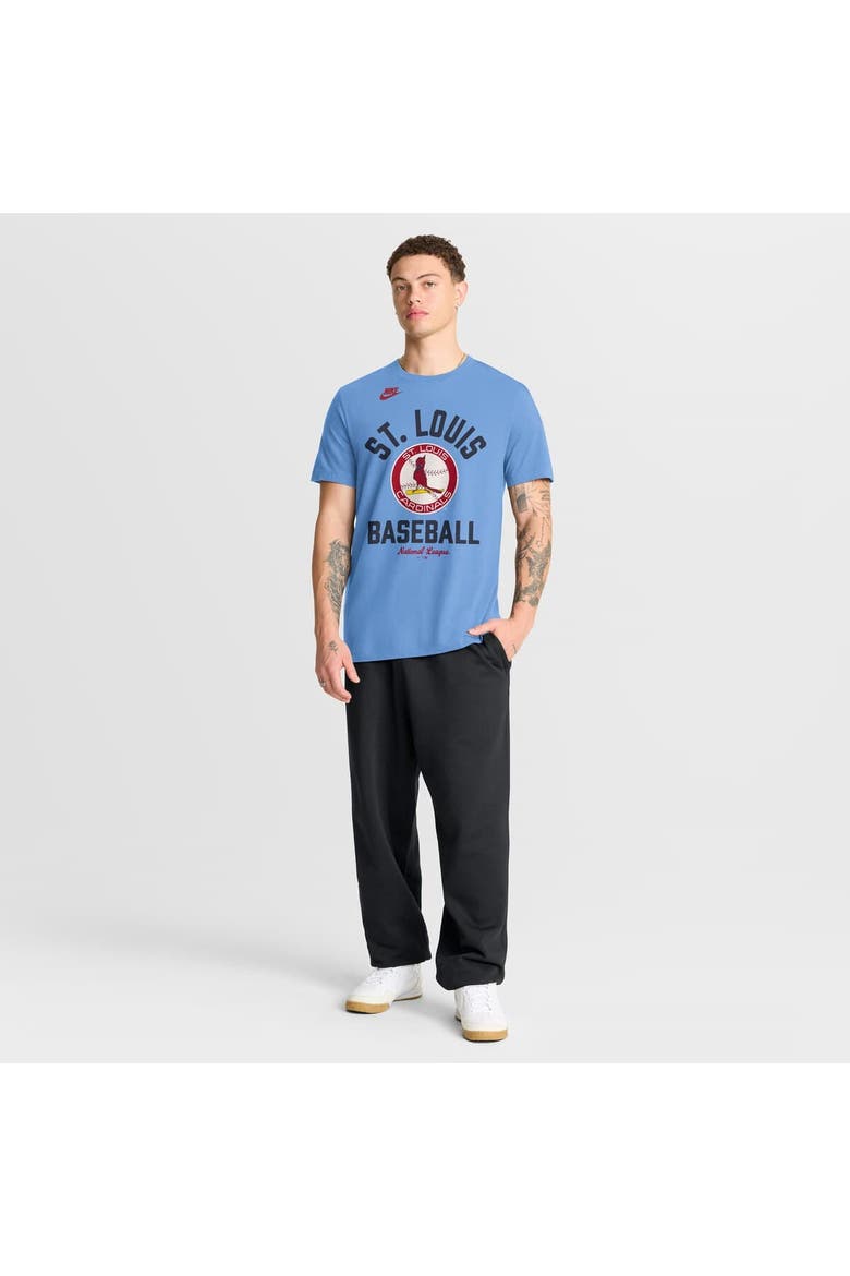 Men's Nike Light Blue St. Louis Cardinals Cooperstown Collection T-Shirt, Alternate, color, Light Blue