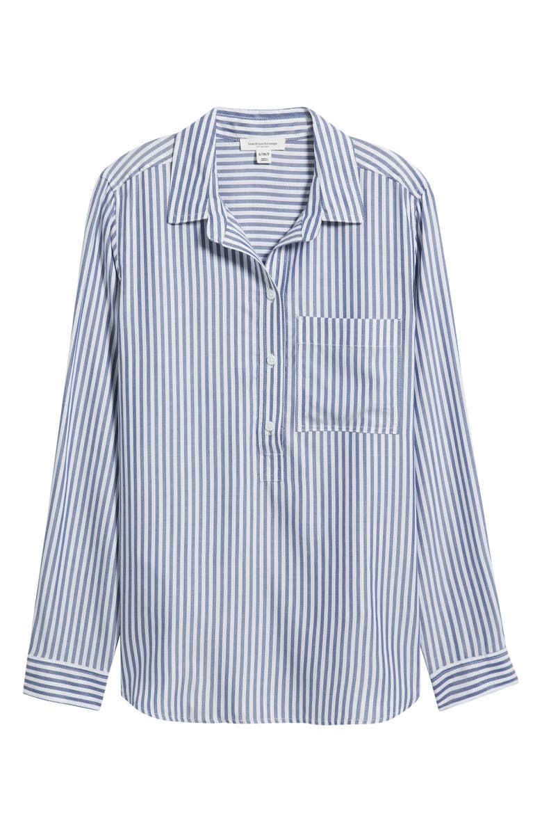 beachlunchlounge Haley Popover Shirt, Alternate, color, Majestic Blue