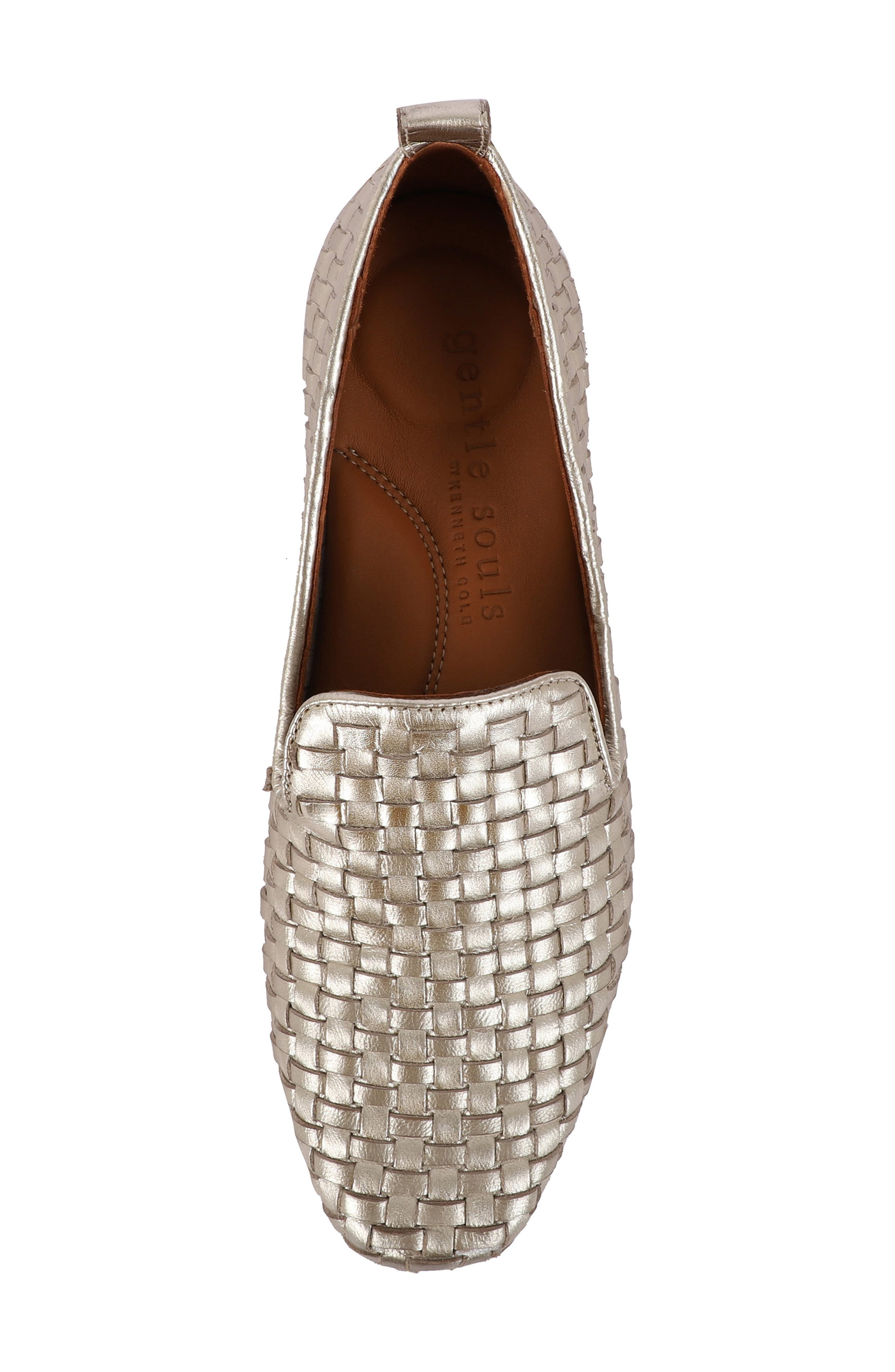 Gentle Souls Morgan Metallic Loafer, Alternate, color, Soft Gold