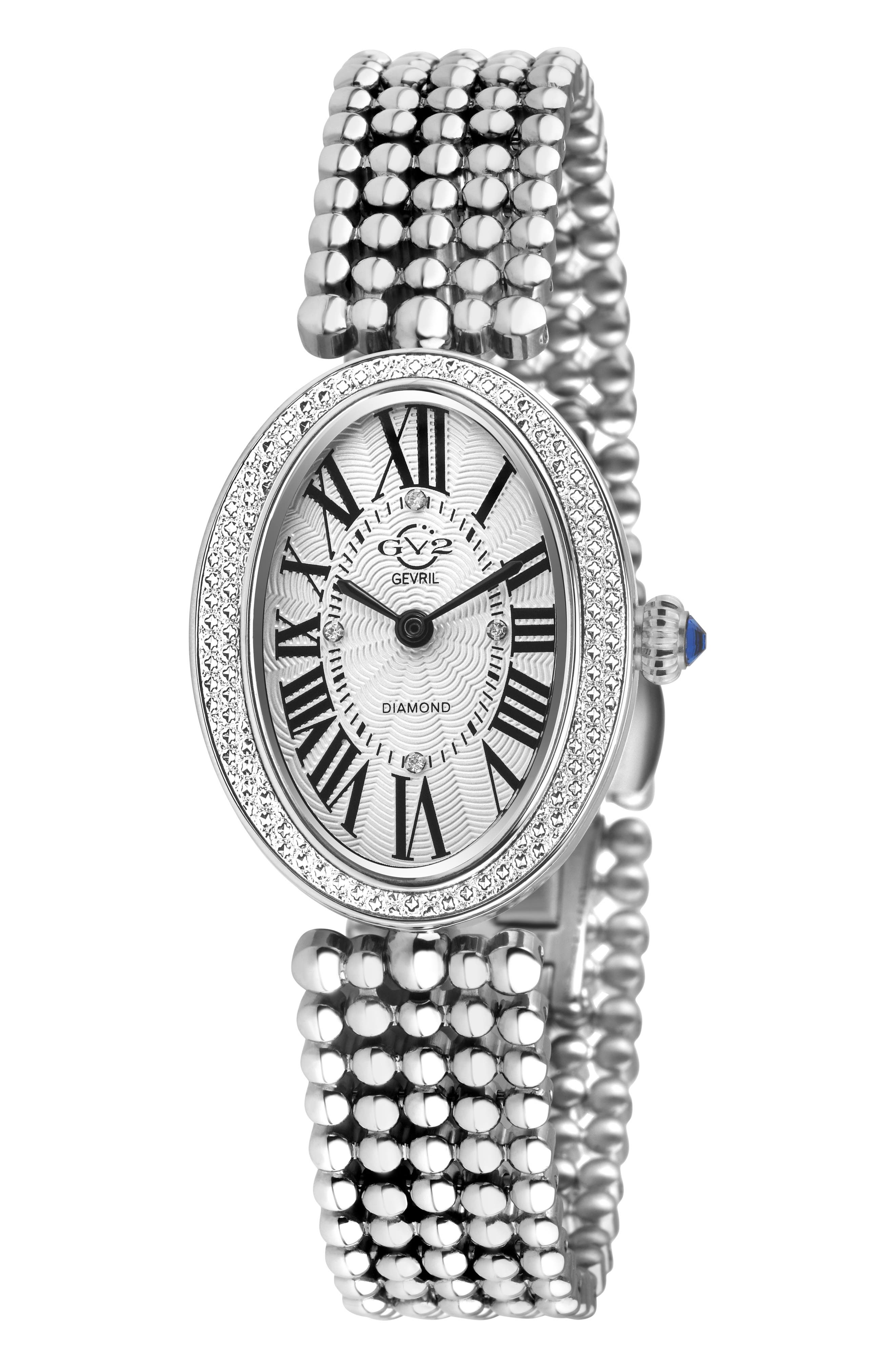 PIazza Navona Diamond Dial Bracelet Watch, 29mm x 38mm