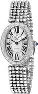 GEVRIL PIazza Navona Diamond Dial Bracelet Watch, 29mm x 38mm