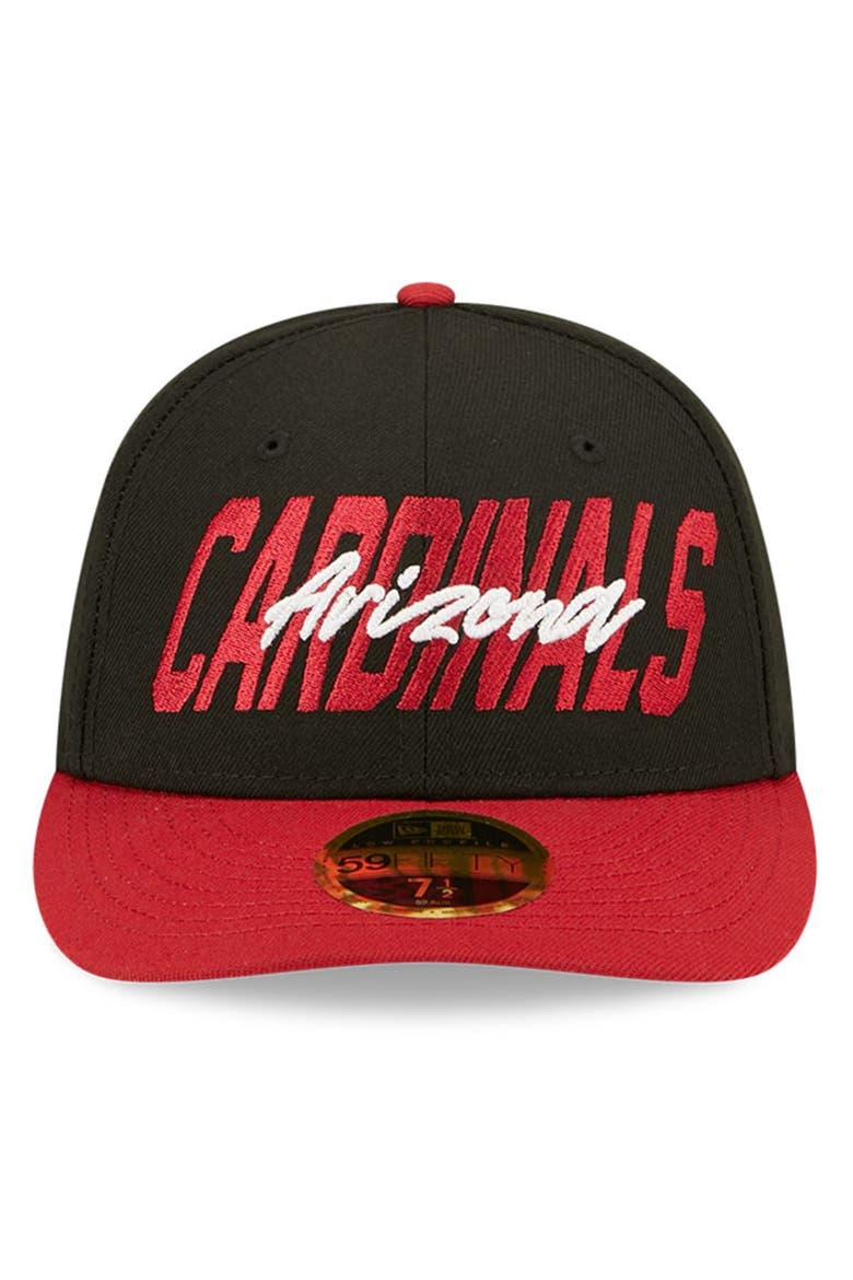 Men's New Era Black/Cardinal Arizona Cardinals 2022 NFL Draft Low Profile 59FIFTY Fitted Hat, Alternate, color, Black