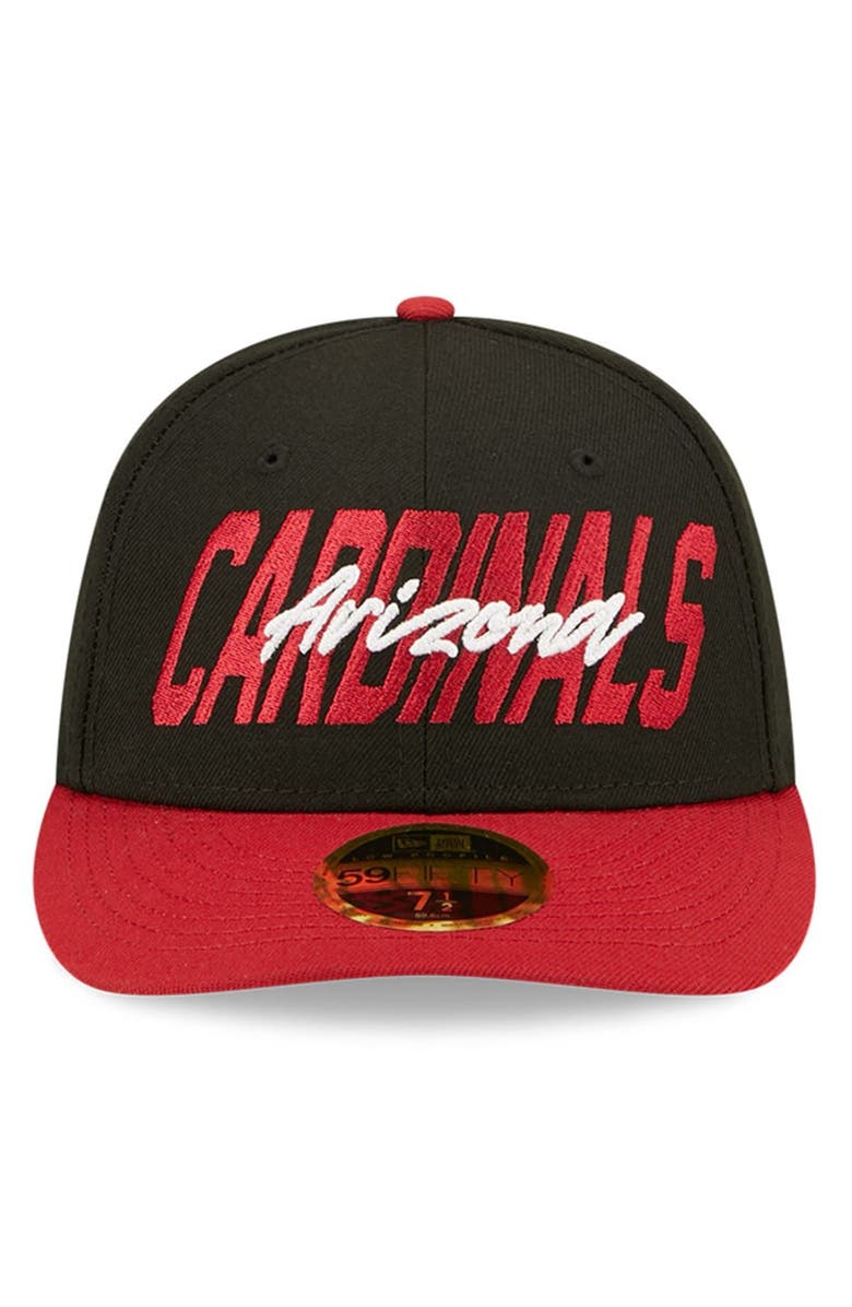New Era Men's New Era Black/Cardinal Arizona Cardinals 2022 NFL Draft Low Profile 59FIFTY Fitted Hat, Alternate, color,