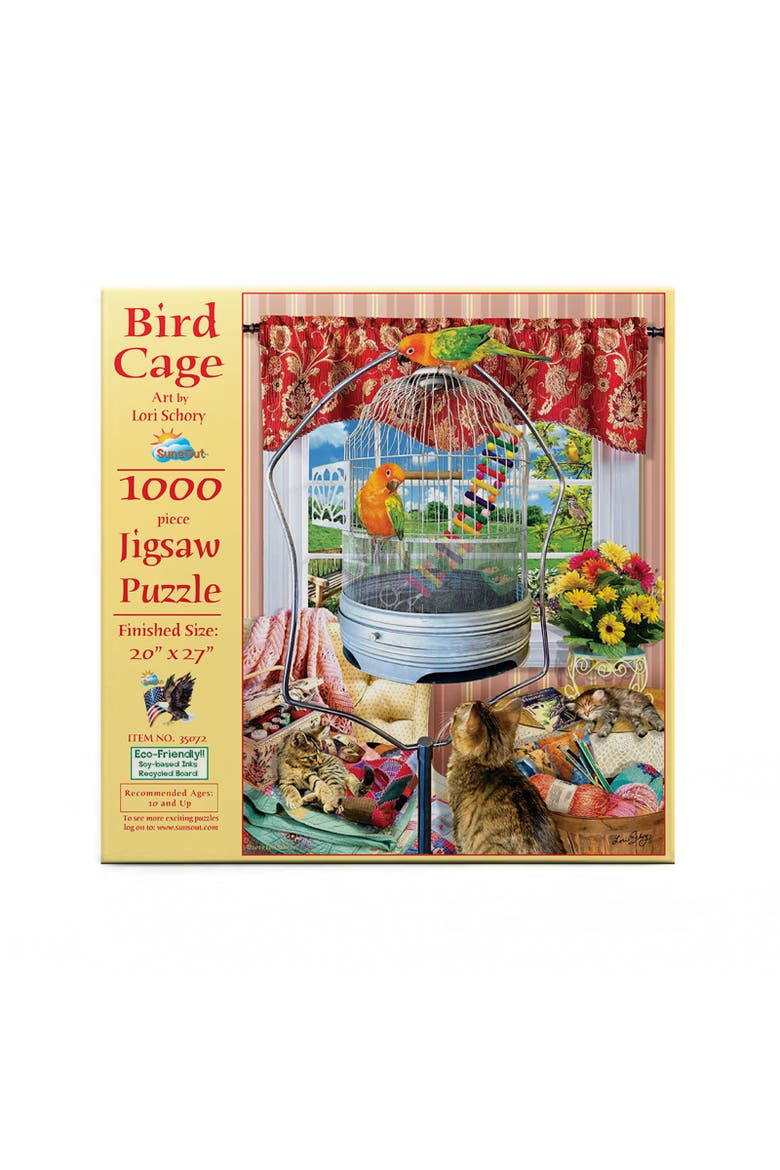Bird Cage pc 1000 piece Jigsaw Puzzle for Adults, Alternate, color, Multicolor