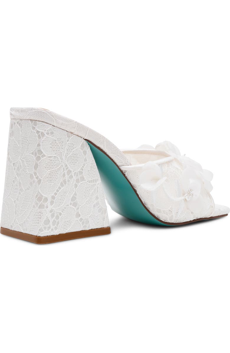 Betsey Johnson Heath Slide Sandal, Alternate, color, Ivory