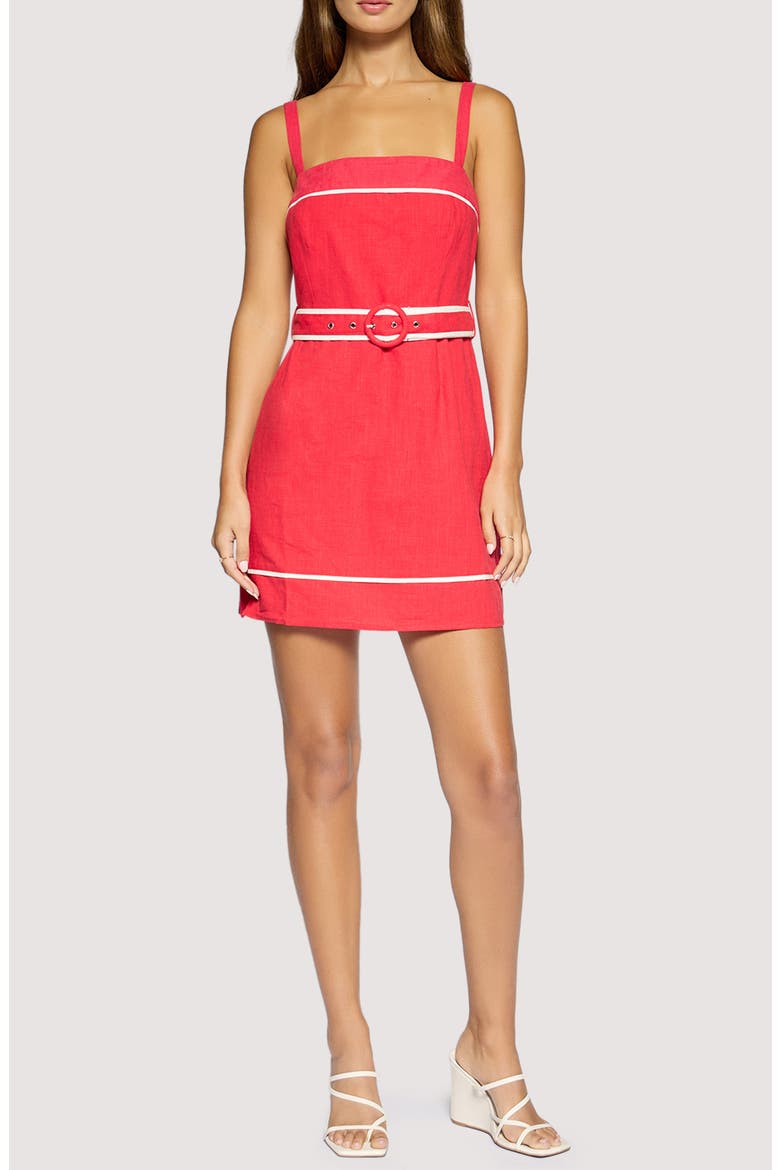 Saffron Muse Sleeveless Minidress, Main, color, RED