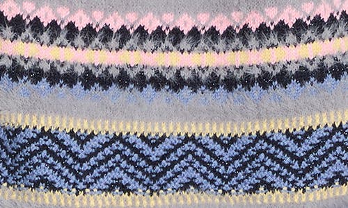 Nic + Zoe Nic+zoe Cozy Fairisle Sweater In Gray