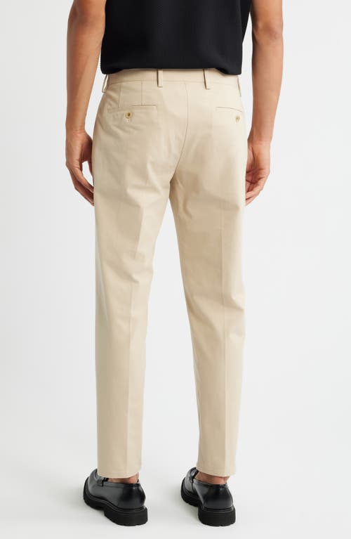 Open Edit Slim Fit Stretch Cotton Chinos In Neutral