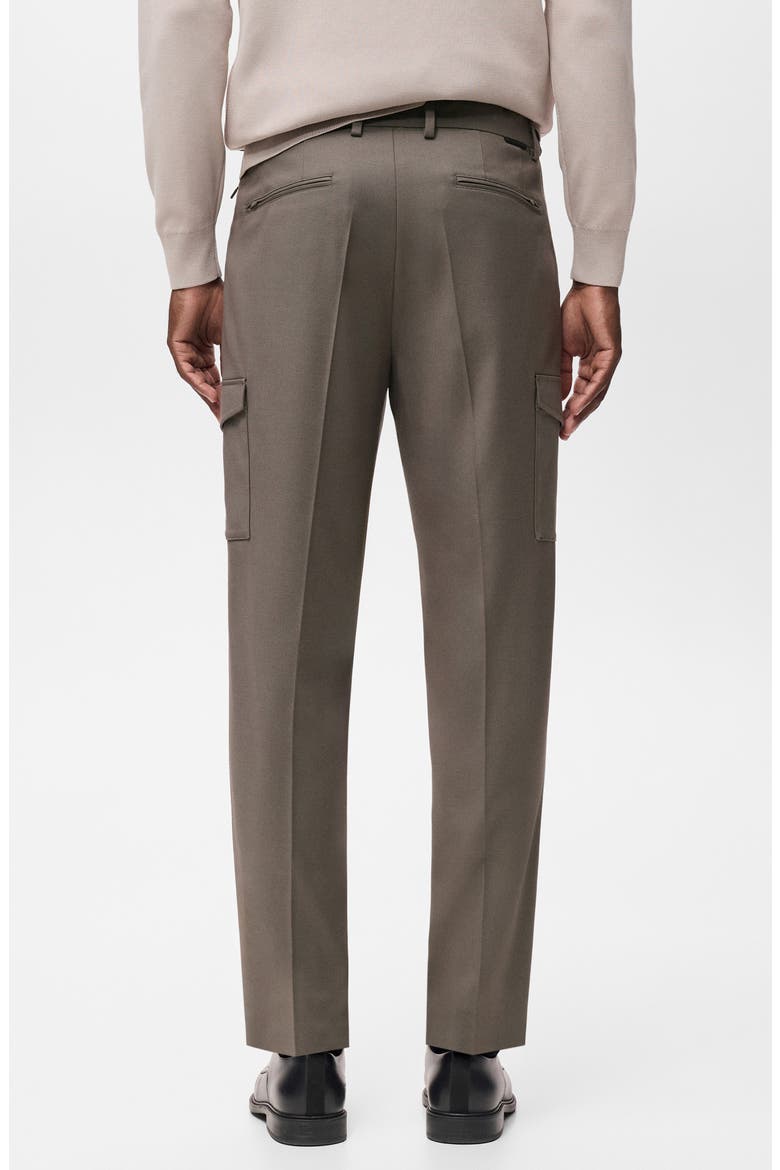 Slim Fit Thermolite® Pleated Cargo Pants, Alternate, color, MEDIUM BROWN