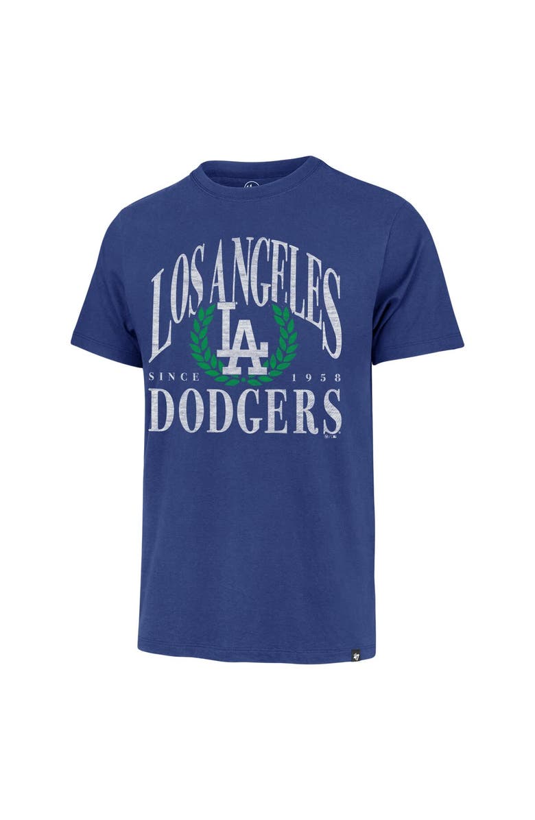 '47 Men's '47 Royal Los Angeles Dodgers Pitchout Franklin T-Shirt, Alternate, color, 