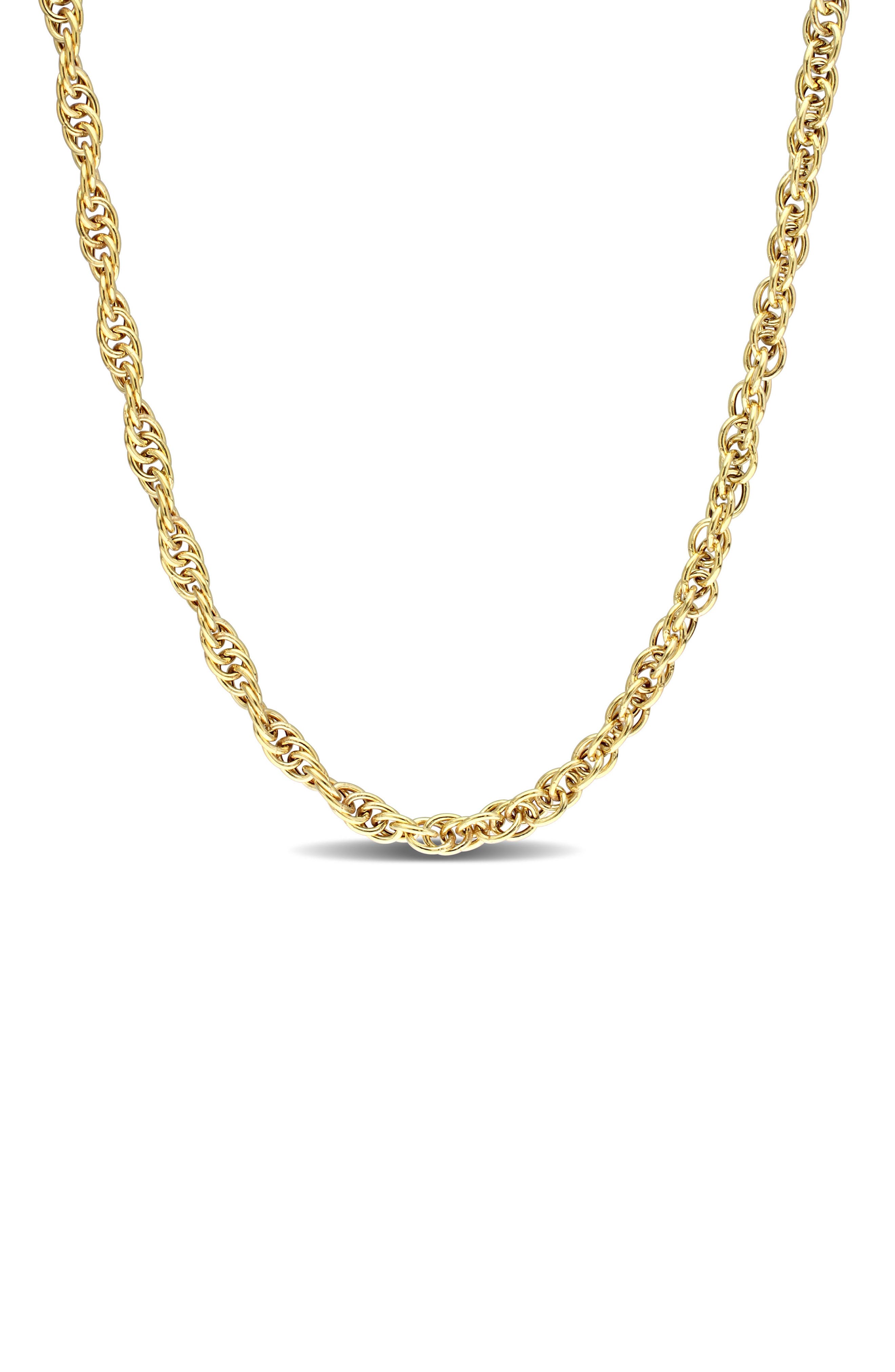 DELMAR 3.7mm Singapore Chain Necklace