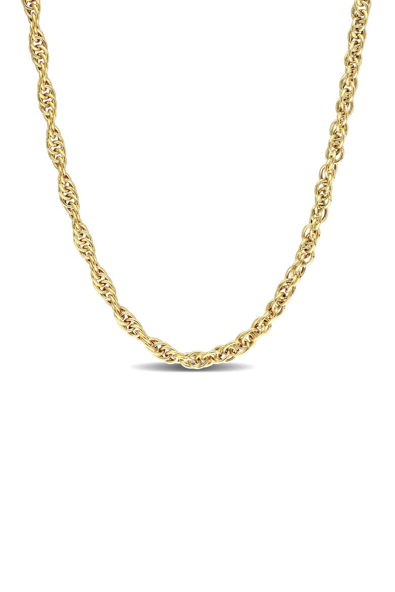 3.7mm Singapore Chain Necklace, Main, color, YELLOW