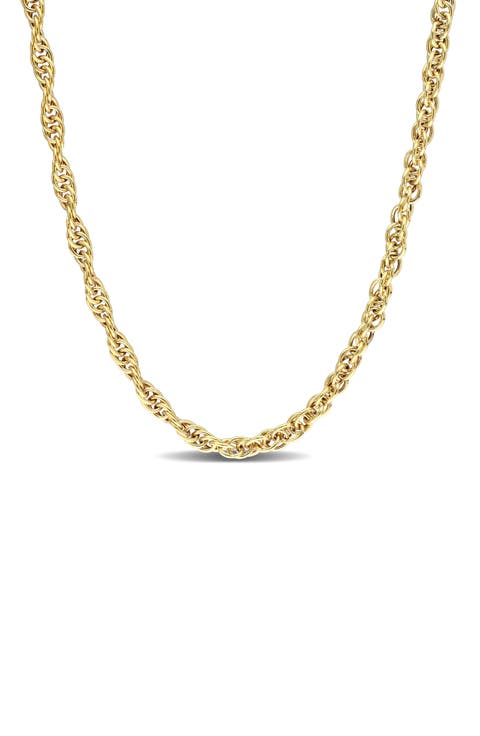 3.7mm Singapore Chain Necklace
