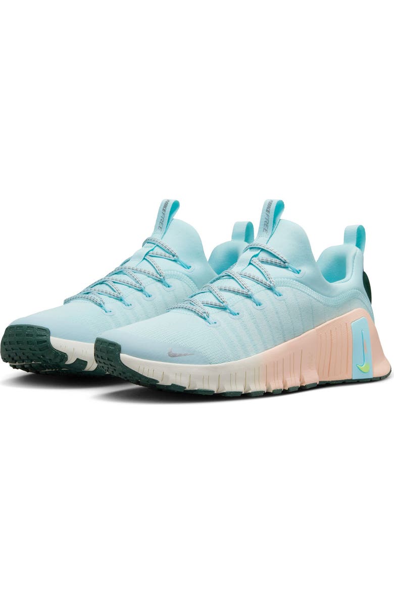 Nike Free Metcon 6 Training Shoe, Main, color, Glacier Blue/ Silver