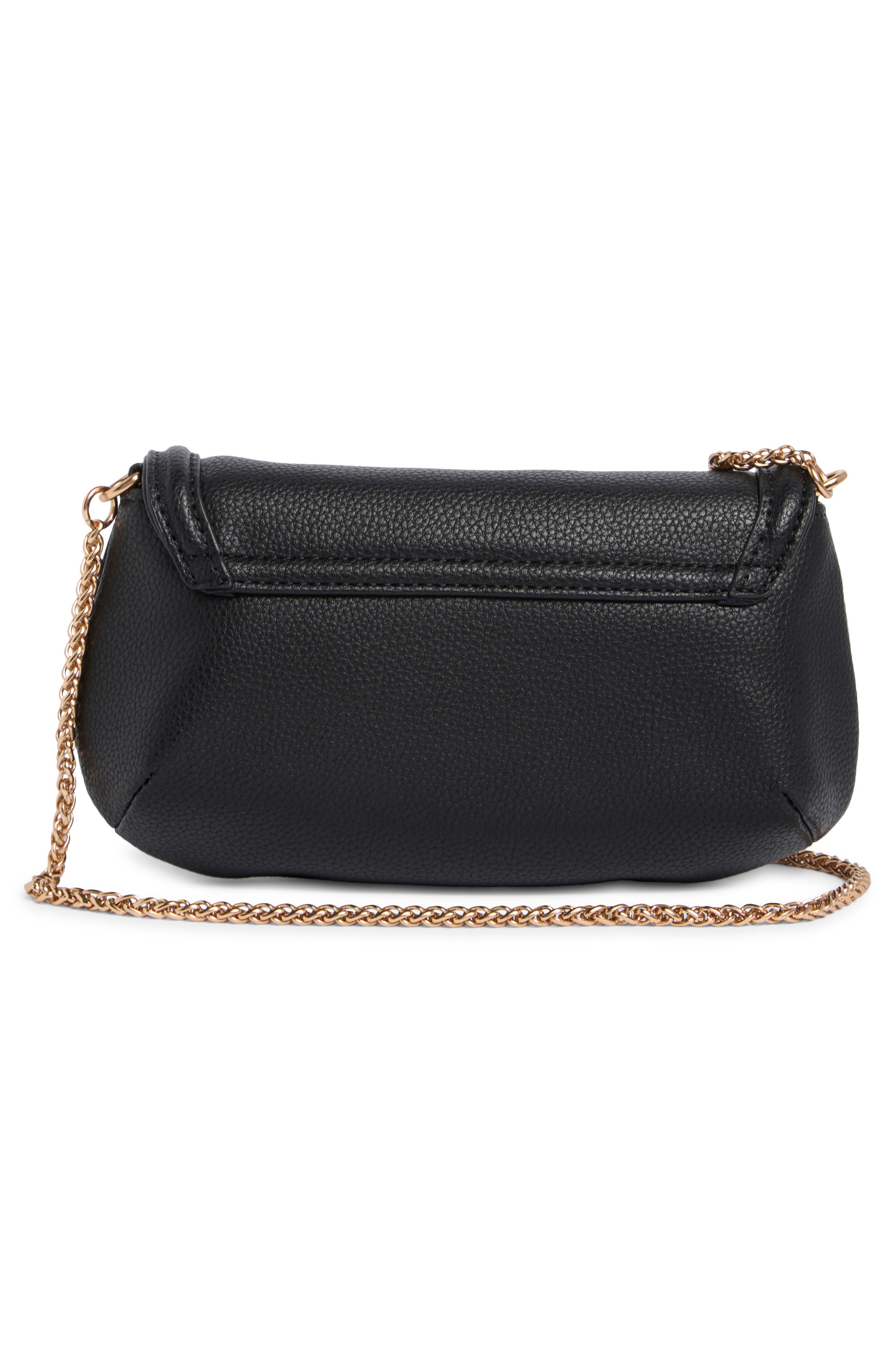 Sam Edelman Jasmine Small Flap Shoulder Bag, Alternate, color, Black