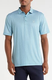 Callaway Chevron Foulard Print Short Sleeve Polo