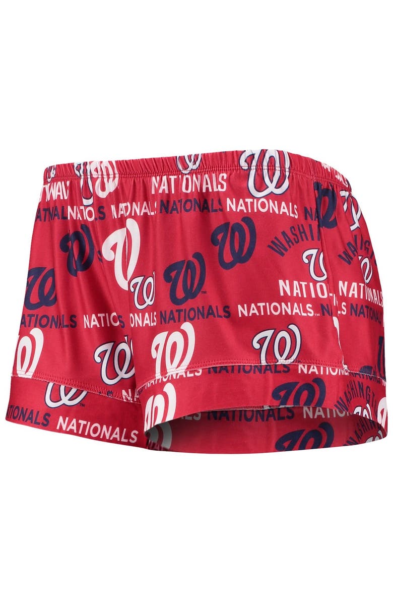CONCEPTS SPORT Women's Concepts Sport Red Washington Nationals Flagship Allover Print Top & Shorts Sleep Set, Alternate, color, Red
