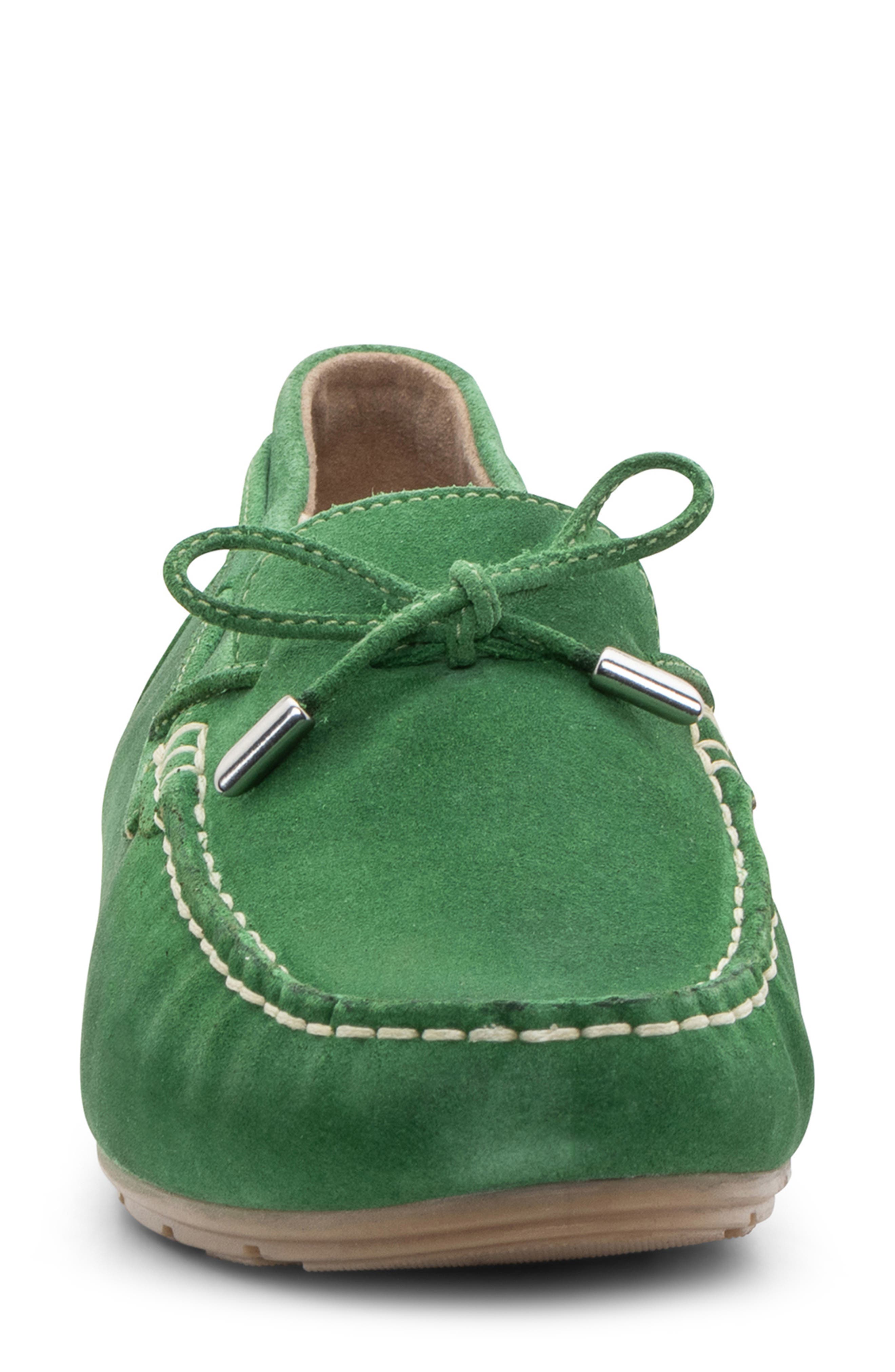 Amarillo Leather Driving Shoe, Alternate, color, GRASS