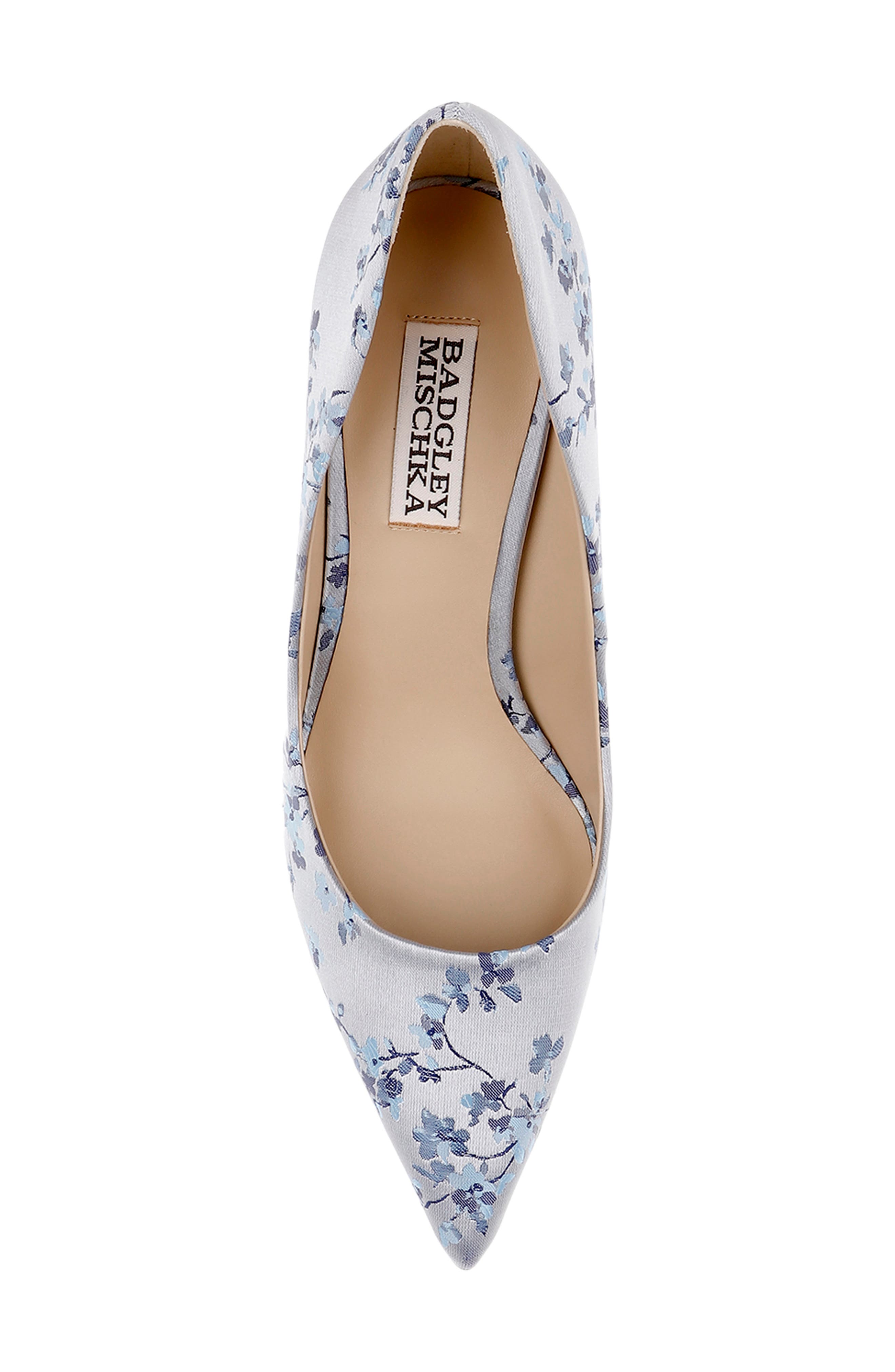 Badgley Mischka Collection Wonder Pointed Toe Pump, Alternate, color, Light Blue