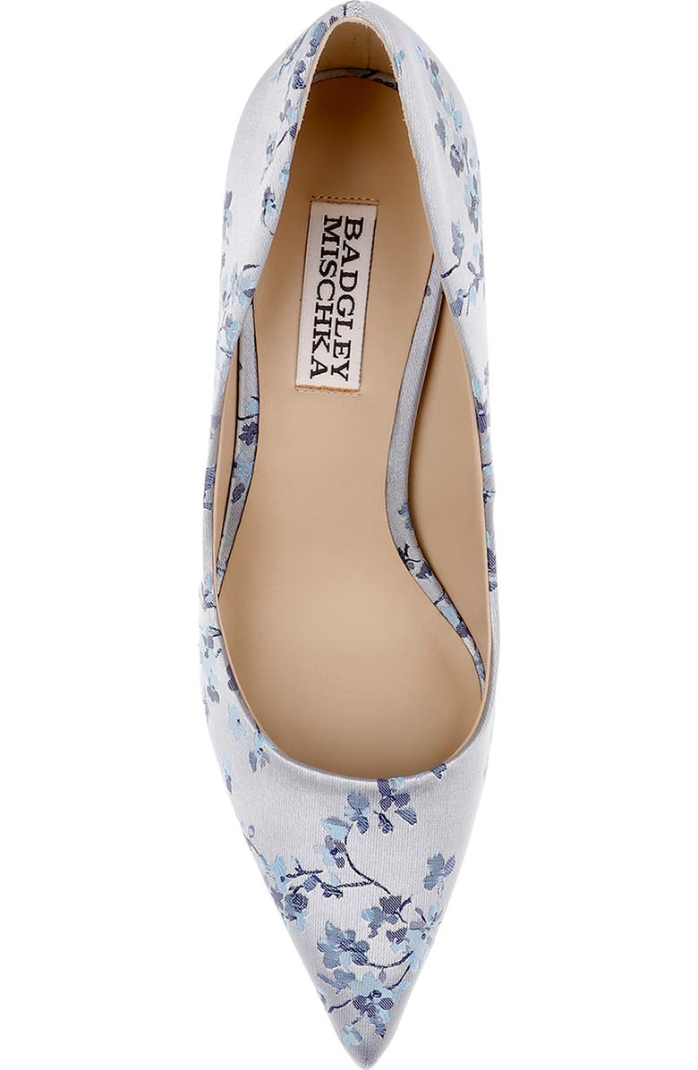 Badgley Mischka Collection Wonder Pointed Toe Pump, Alternate, color, Light Blue