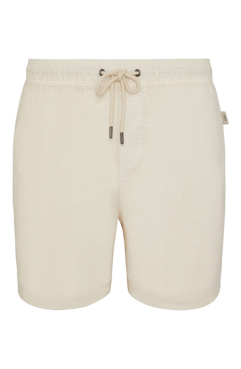Onia Pigment Dye Linen Pull On Short, Alternate, color, Bone