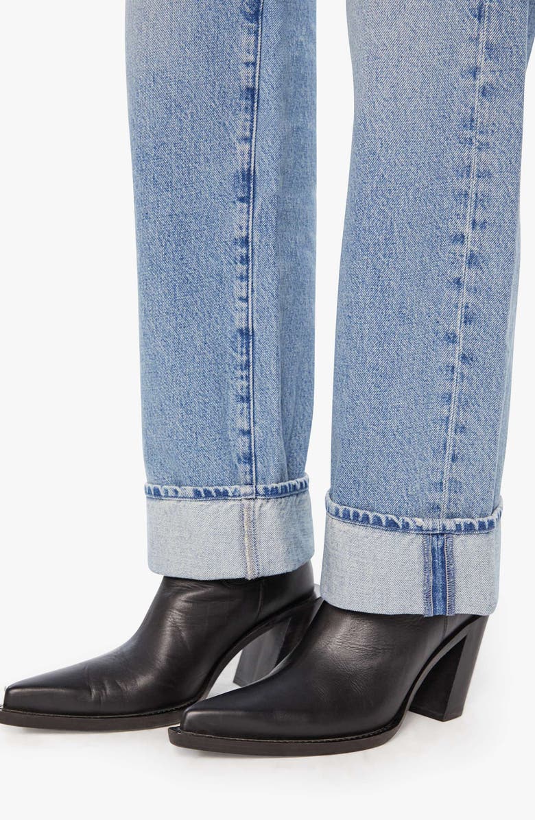 The Dodger Skimp High Waist Cuffed Hem Wide Leg Jeans