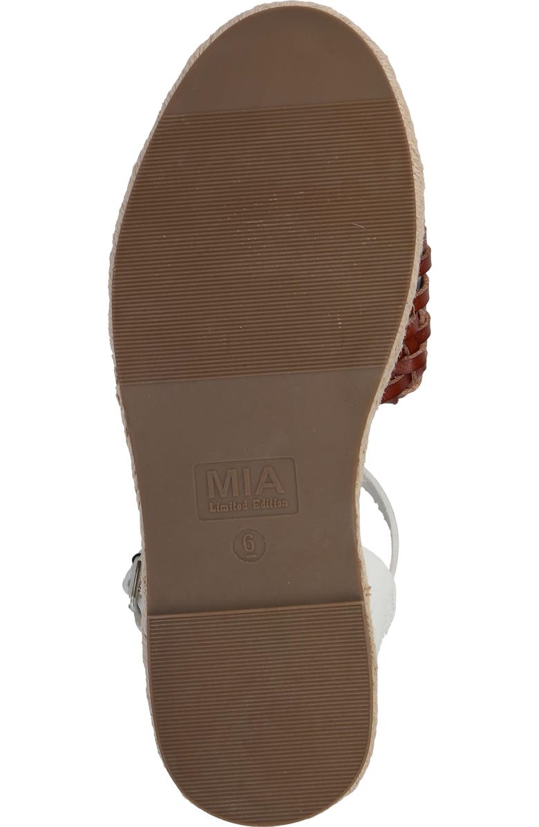 MIA Eshani Ankle Strap Espadrille Sandal, Alternate, color, White/ Cogn