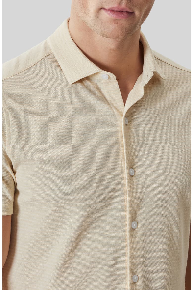 Irving Short Sleeve Sleeve Knit Button-Up Shirt, Alternate, color, SOFT YELLOW