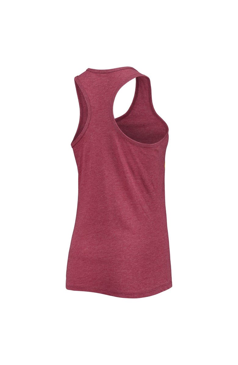New Era Women's New Era Burgundy Washington Commanders Scoop Neck Racerback Tank Top, Alternate, color,