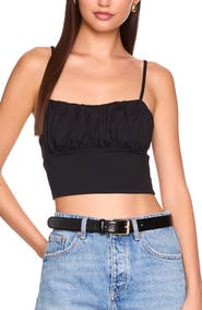Susana Monaco Crop Button Camisole