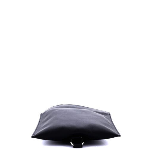 Pre-owned Hermes Hermes Pochenplus Sling Wallet Leather In Black