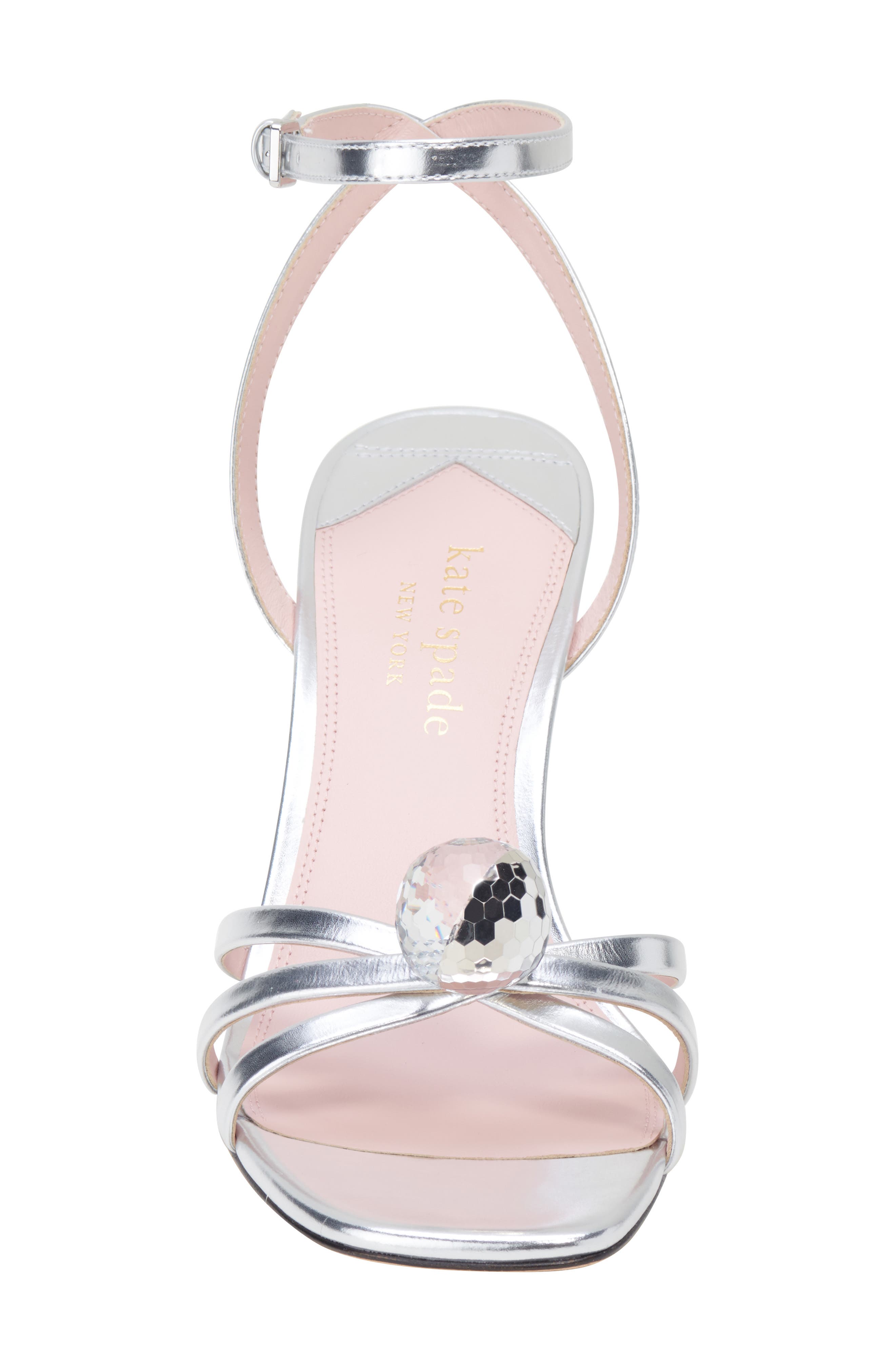 Kate Spade New York let's dance strappy sandal, Alternate, color, Silver