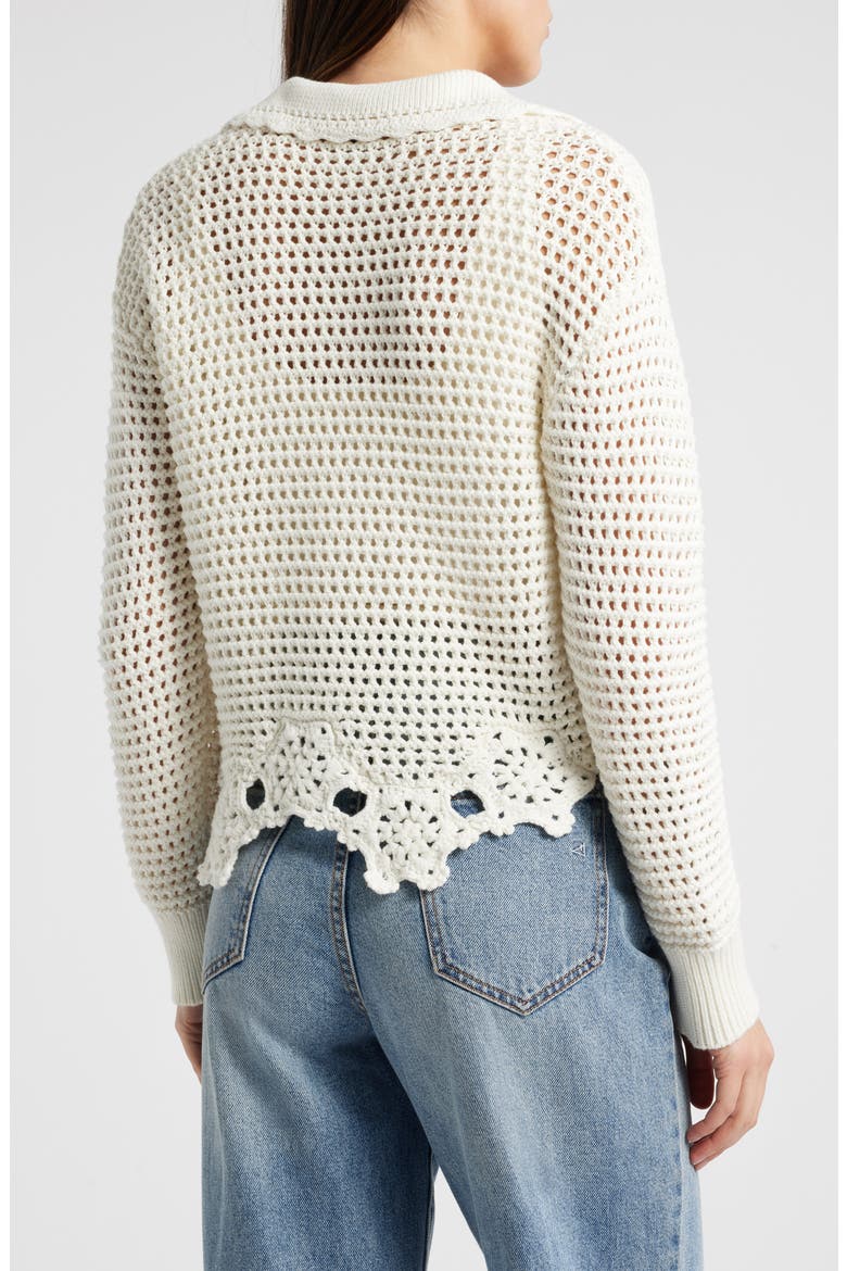 Louise Cotton Sweater, Alternate, color, IVORY