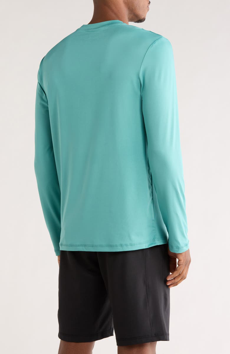 Hurley Tropical Slices Long Sleeve Rashguard, Alternate, color, Vapor Green