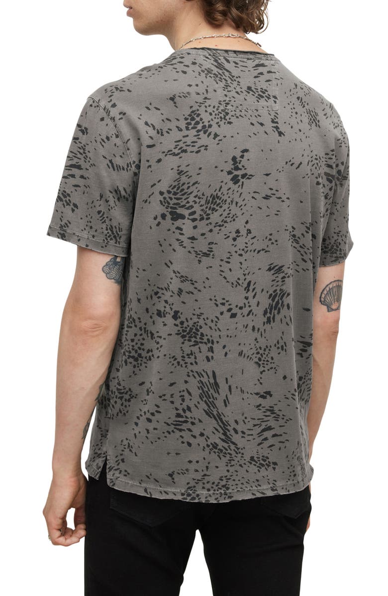 John Varvatos Hester Swirling Cheetah Print T-Shirt, Alternate, color, 