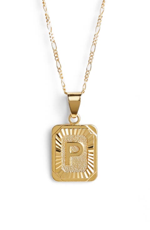 Initial Pendant Necklace