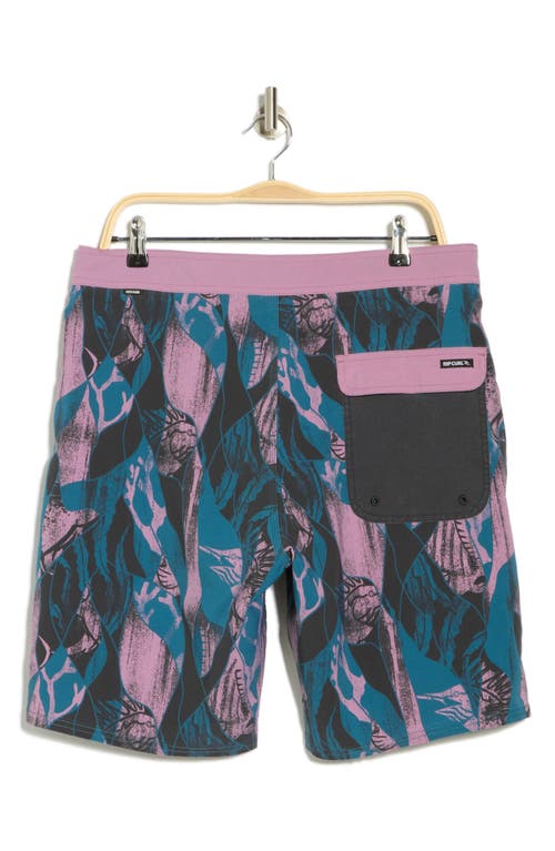 Rip Curl Mirage Rod Lord Swim Trunks In Dusty Purple