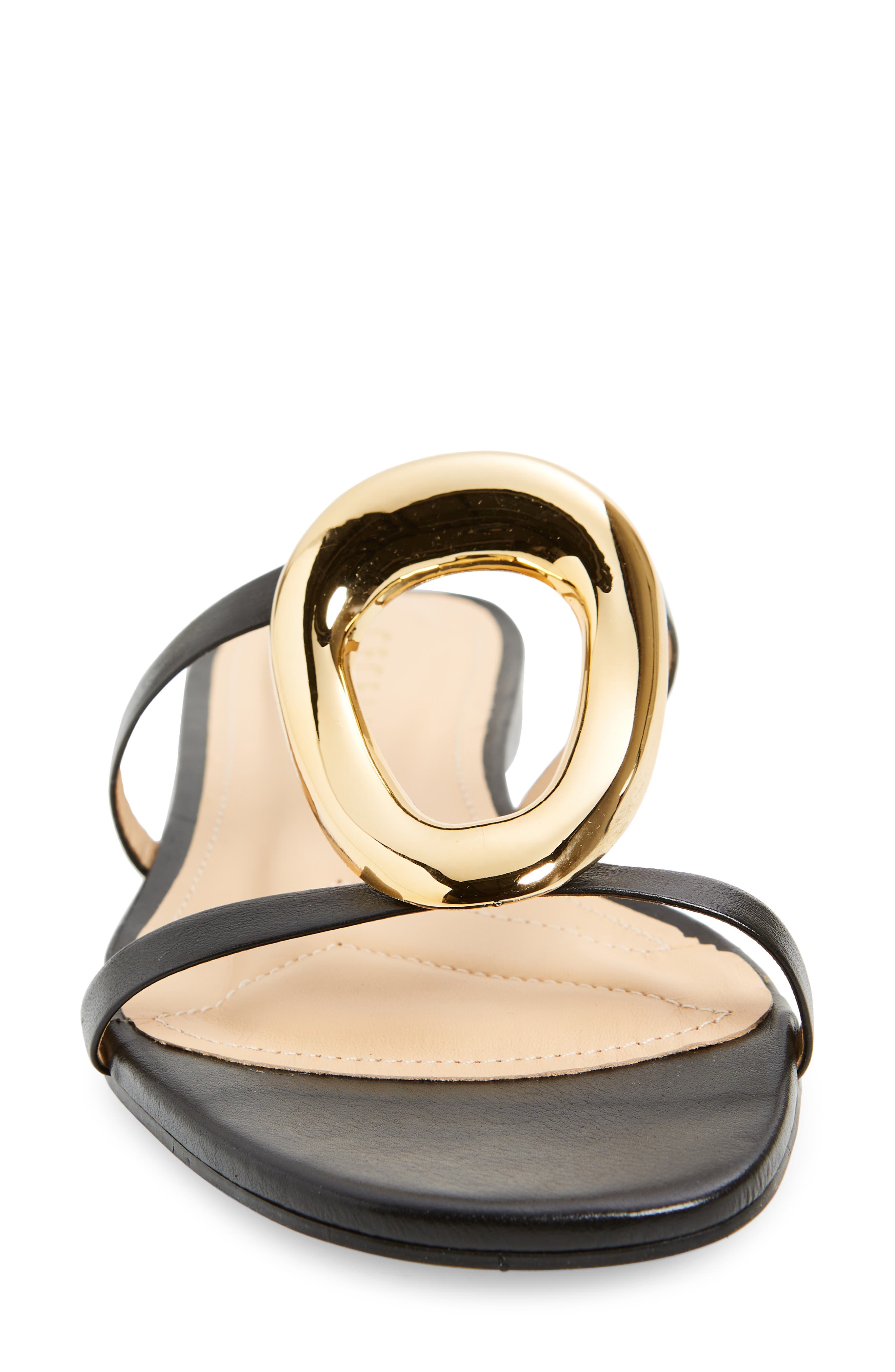 Cecelia New York Melissa Slide Sandal, Alternate, color, Black Gold