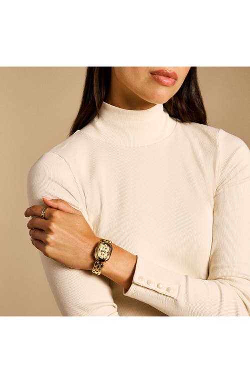 Fossil Women's Sloan Three-hand Gold-tone Stainless Steel Watch, 24mm In Gold