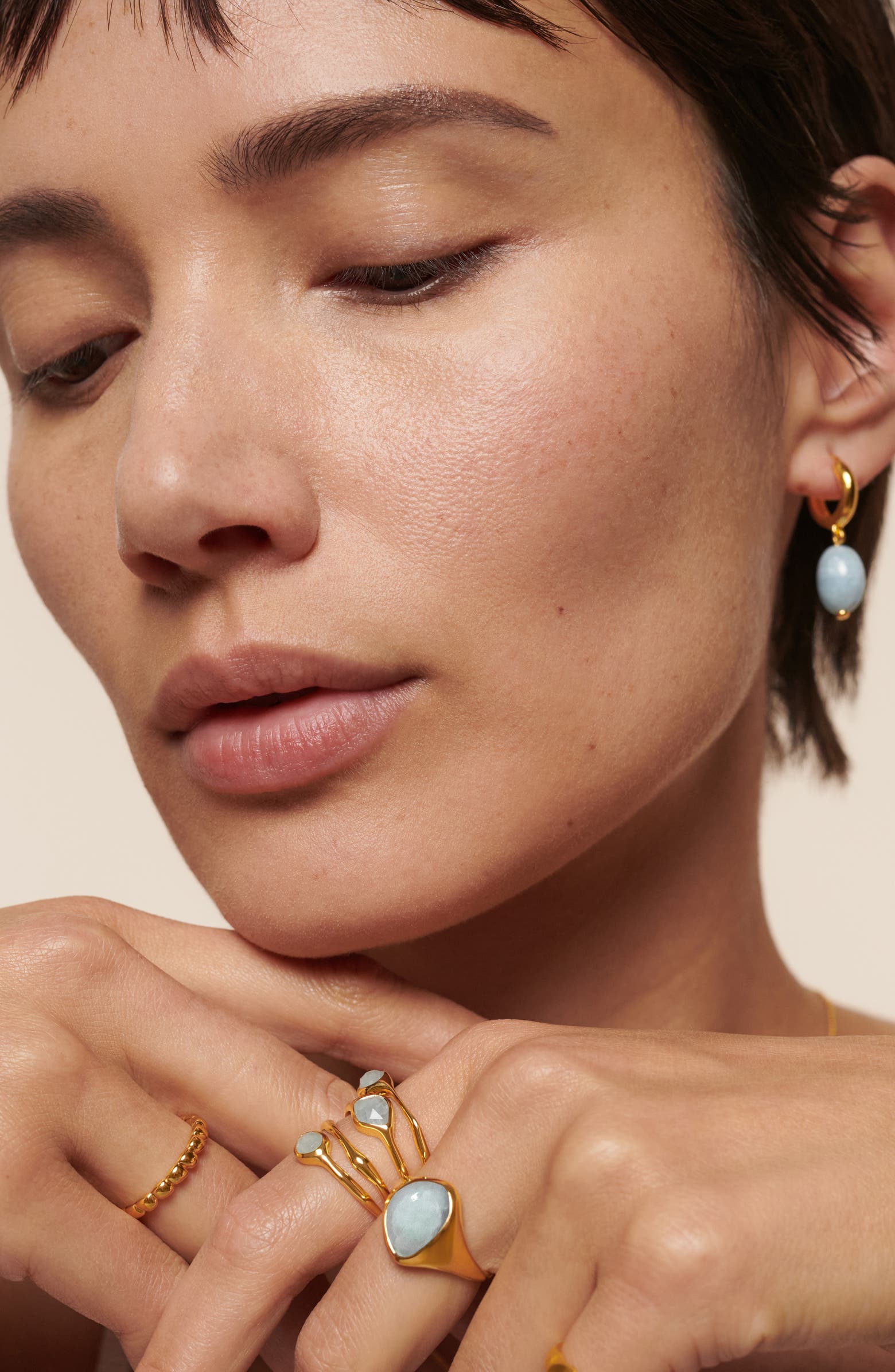 Monica Vinader MV Siren™ Stone Stack Ring | Nordstrom