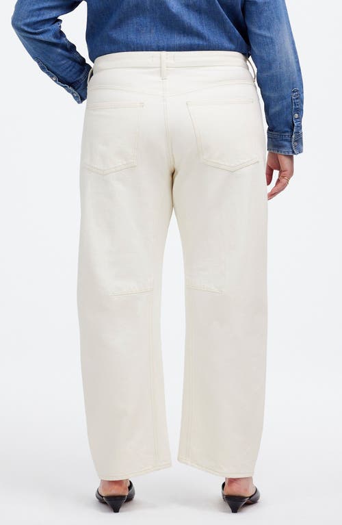 Madewell The '90s Straight Crop Jean: Raw Hem Edition In Vintage Canvas
