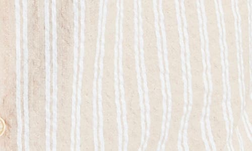 Ben Sherman Stripe Seersucker Button-up Shirt In Sand