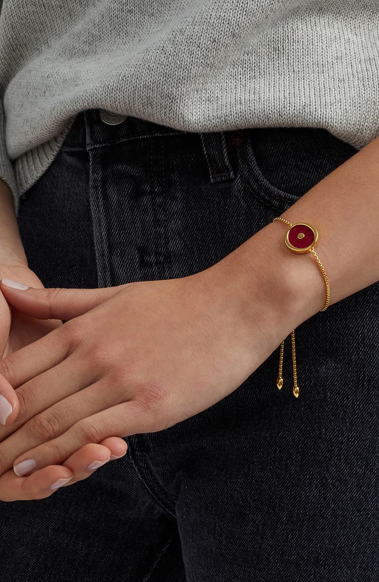 Monica Vinader Atlantis Evil Eye Stone Friendship Bracelet, Alternate, color, 