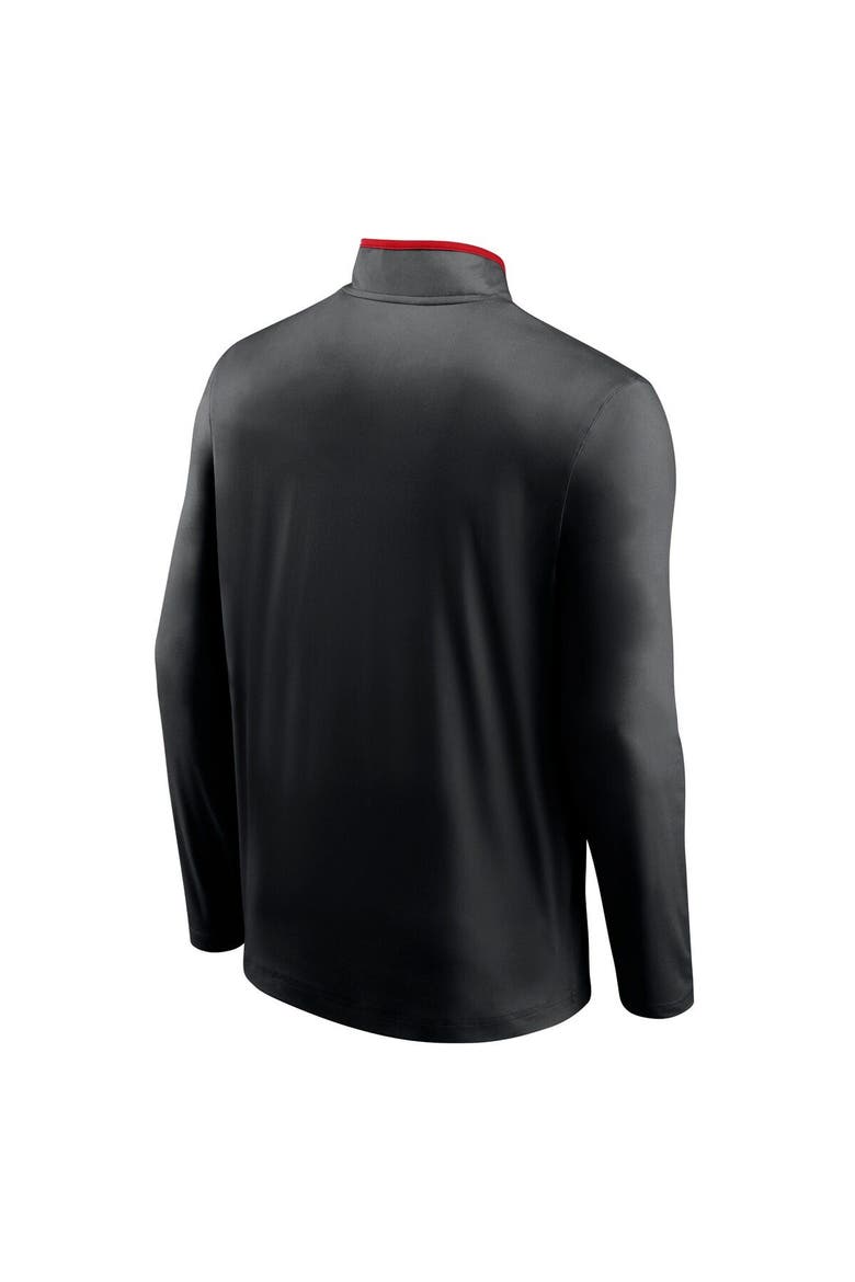 Men's Fanatics Branded Black D.C. United Lineup Quarter-Zip Jacket, Alternate, color, Black