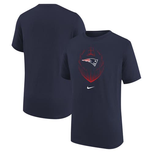Nike Kids' Youth  Navy New England Patriots Legend Icon T-shirt In Blue
