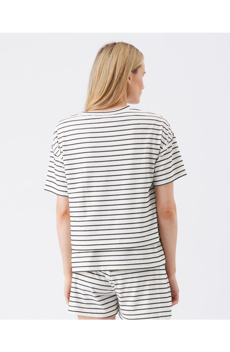 Ripe Maternity Jada Stripe Nursing Tee, Alternate, color, White / Black