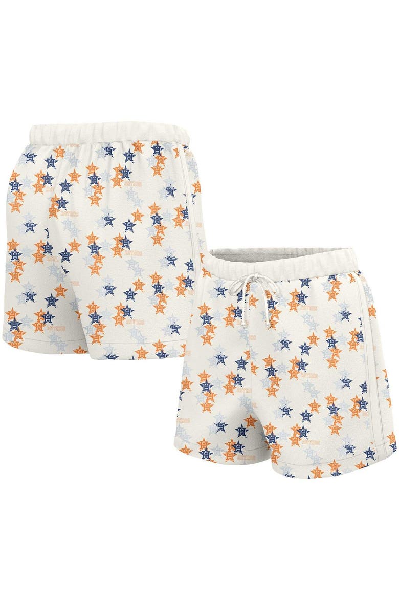 Women's Lusso  White Houston Astros Marge Shorts, Main, color, White